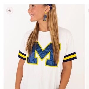 University of Michigan Sparkle Logo Tee